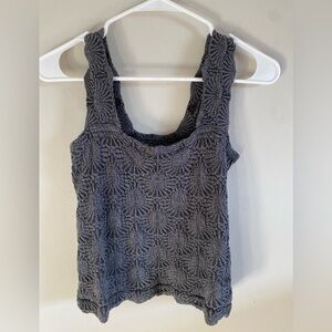 Free People Intimately Dark Grey Love Letter Cami M/L